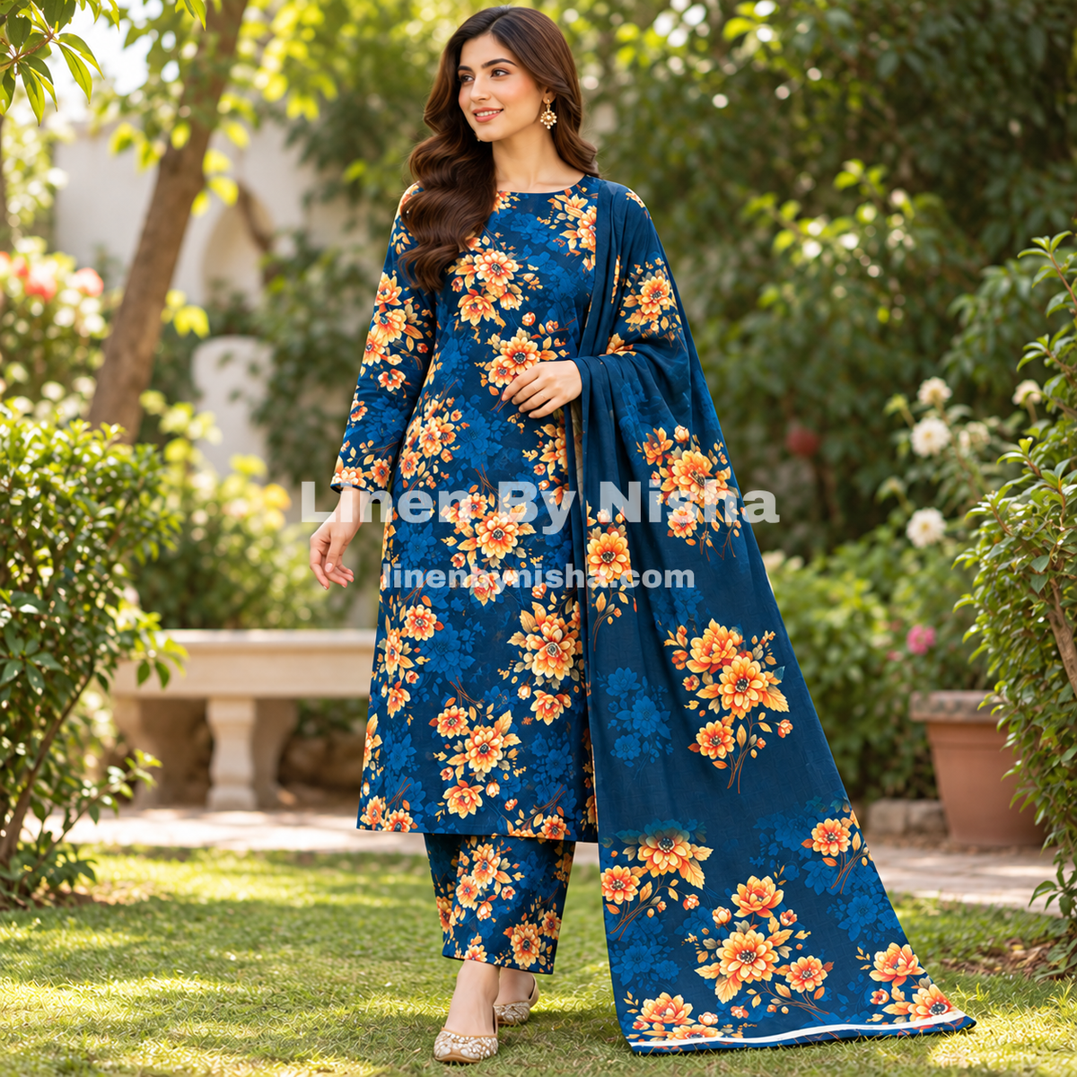 Olleza Women Khaddar - 3pcs - OSK04