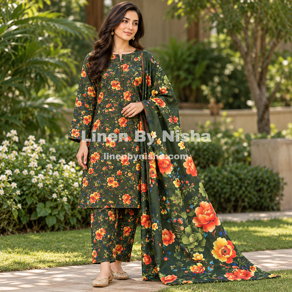 Olleza Women Khaddar - 3pcs - OSK06