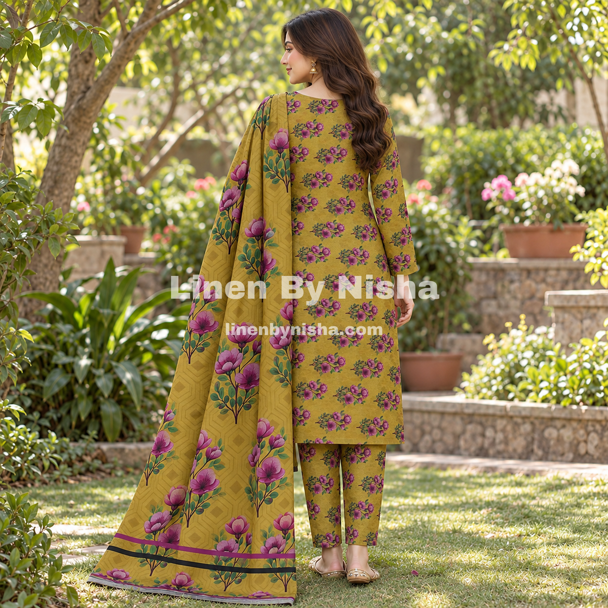 Alnina Women Winter Dhanak Same Dopatta - 3pcs - ADS07