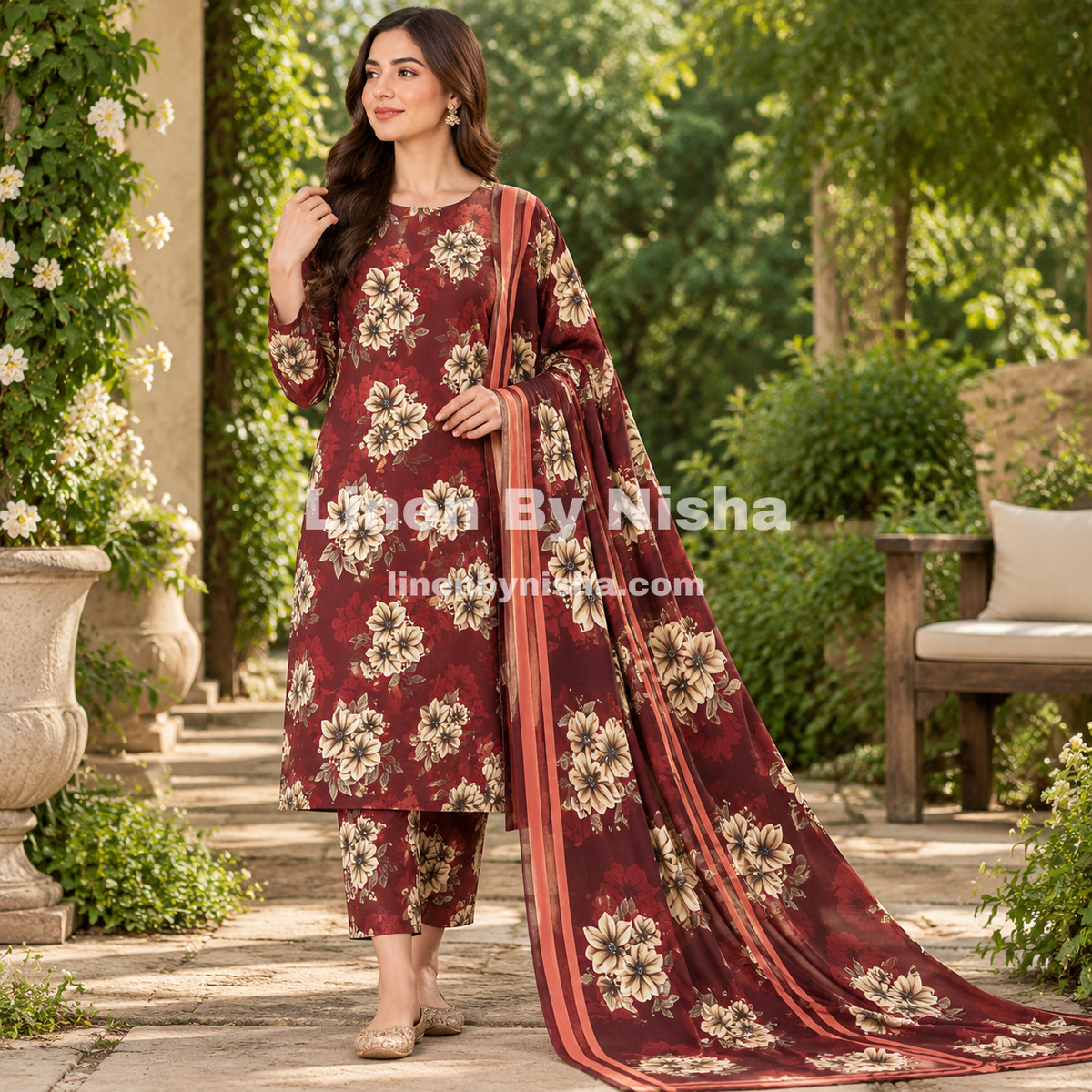 Olleza Women Khaddar - 3pcs - OSK09