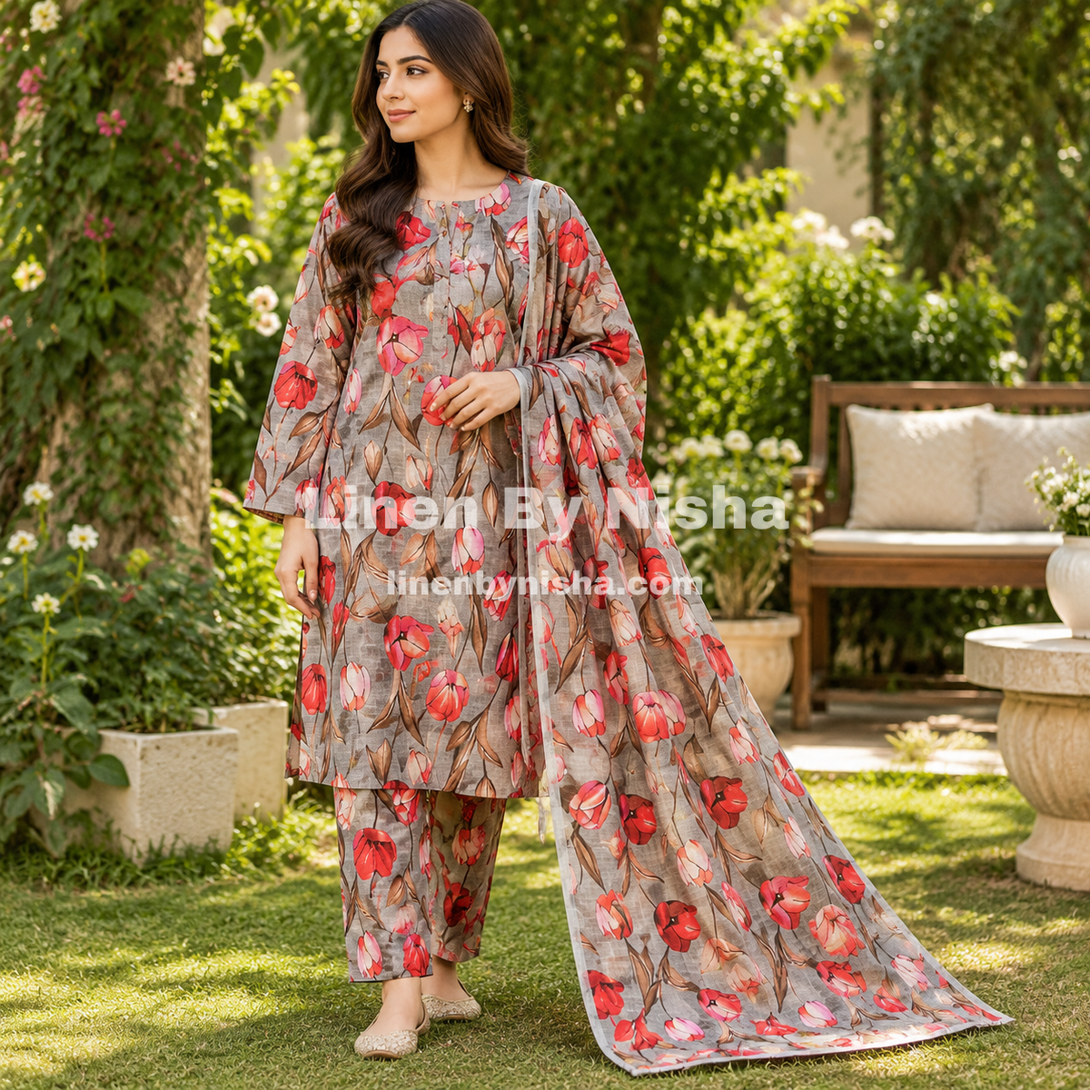 Olleza Women Khaddar - 3pcs - OSK14