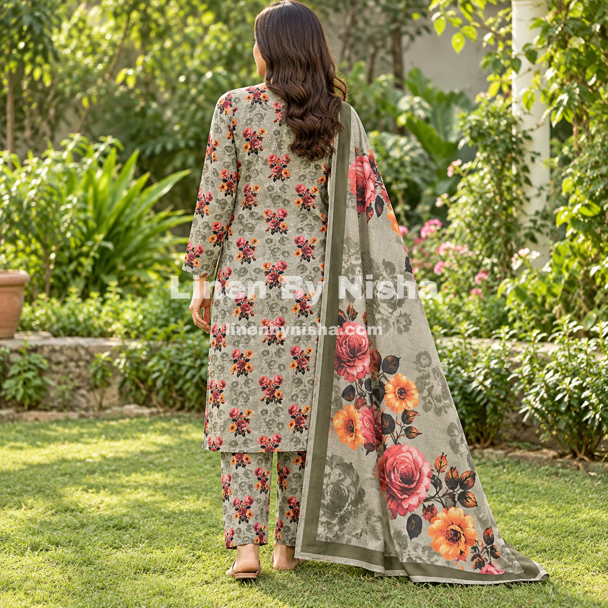 Alnina Women Winter Dhanak Same Dopatta - 3pcs - ADS14