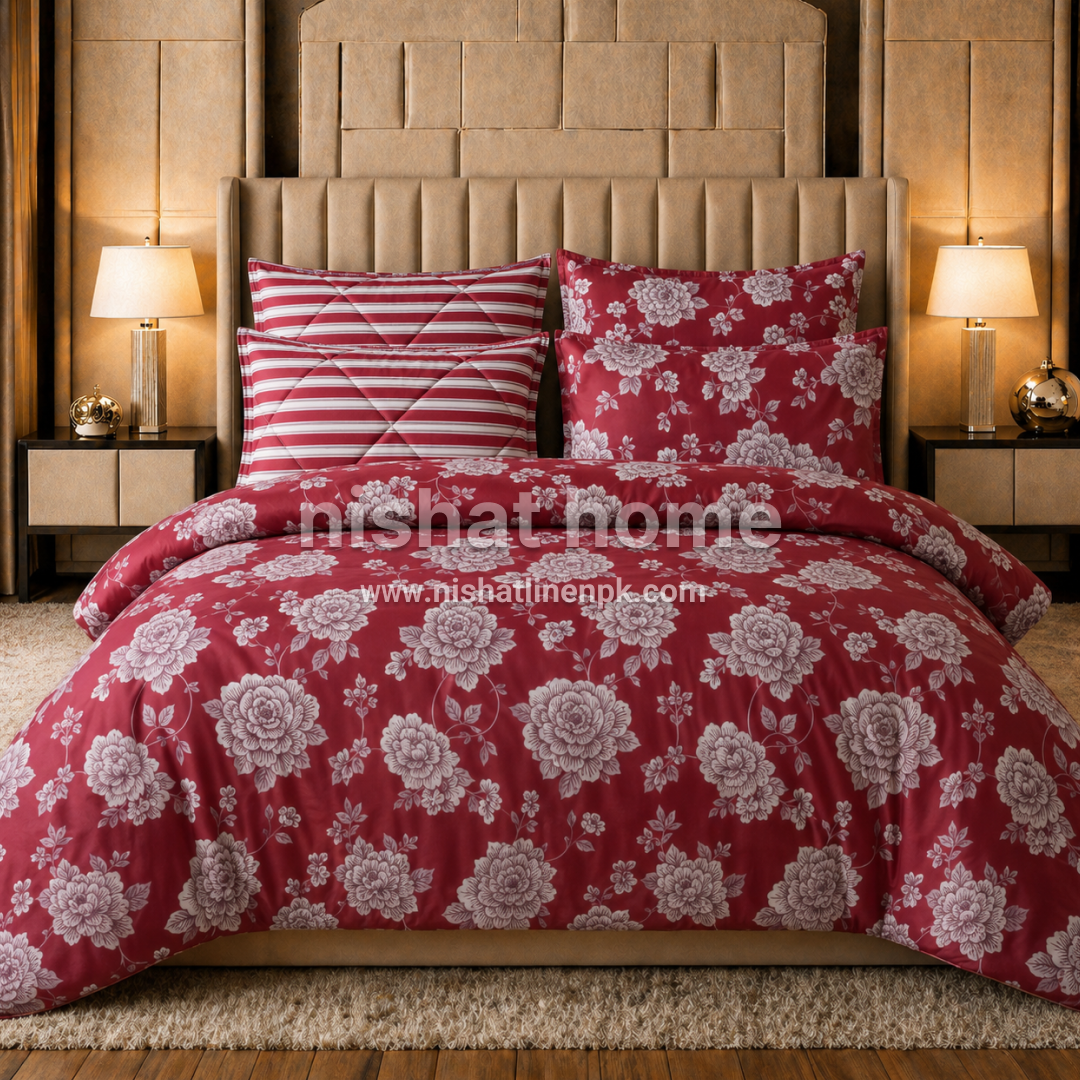 Cotton Comforter Set - 6pcs - HTP3138