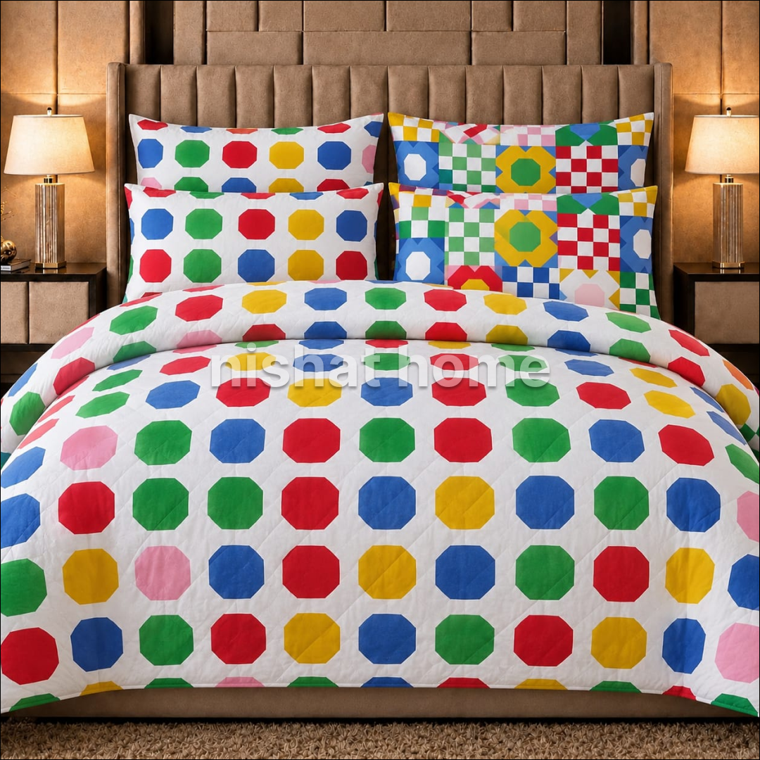 Luvoza Cotton Comforter Set - 6pcs - LCC54