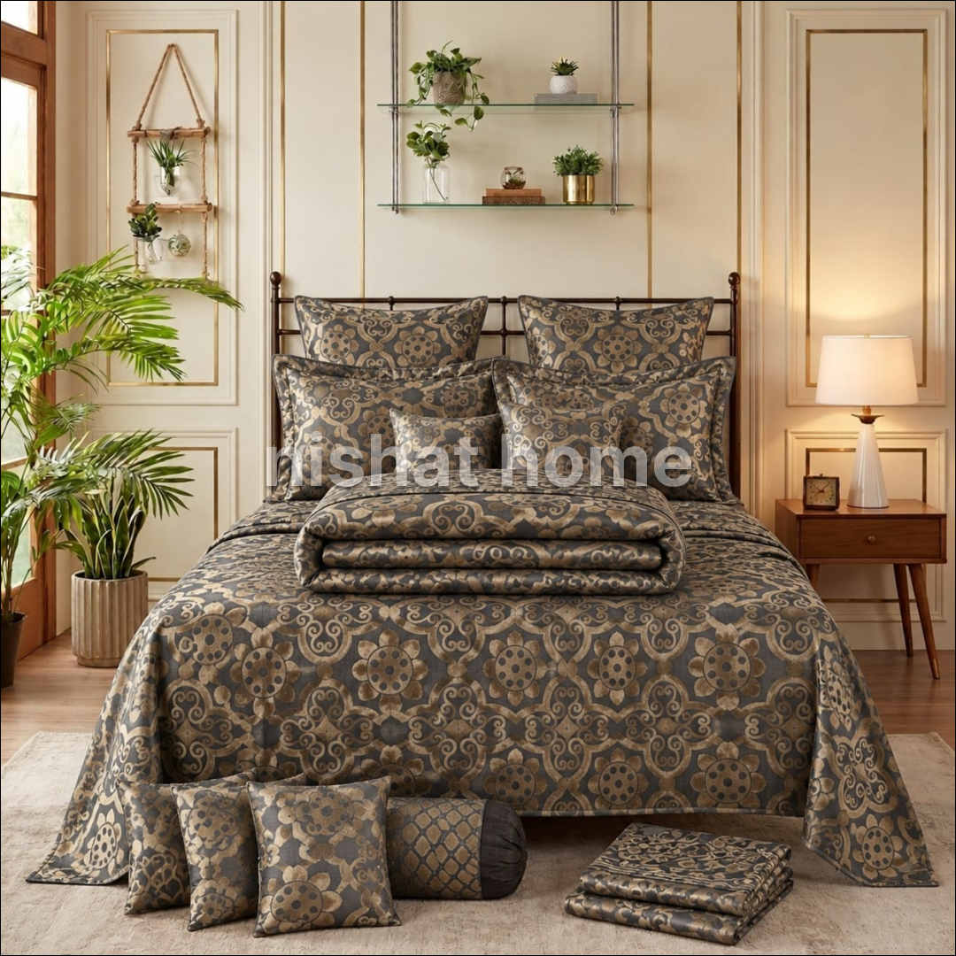 Marry Silver Palachi Bridal Duvet Set - 14pcs - MSD03