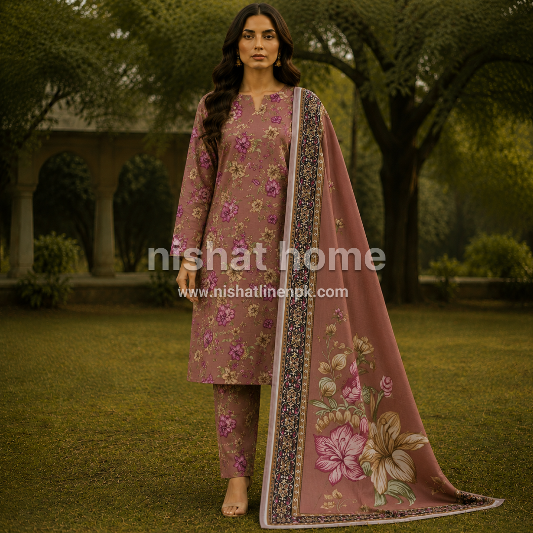 Premium Lawn Cotton - Unstitched - 3pcs - PLC09